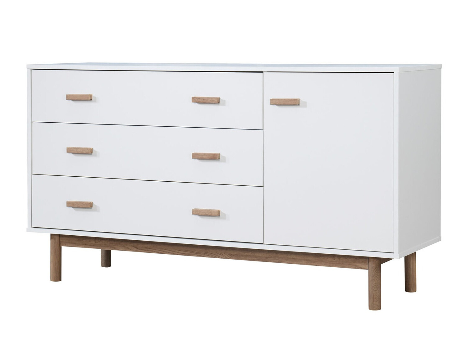 Komoda Nolcalu 100 (Bela + Hrast)