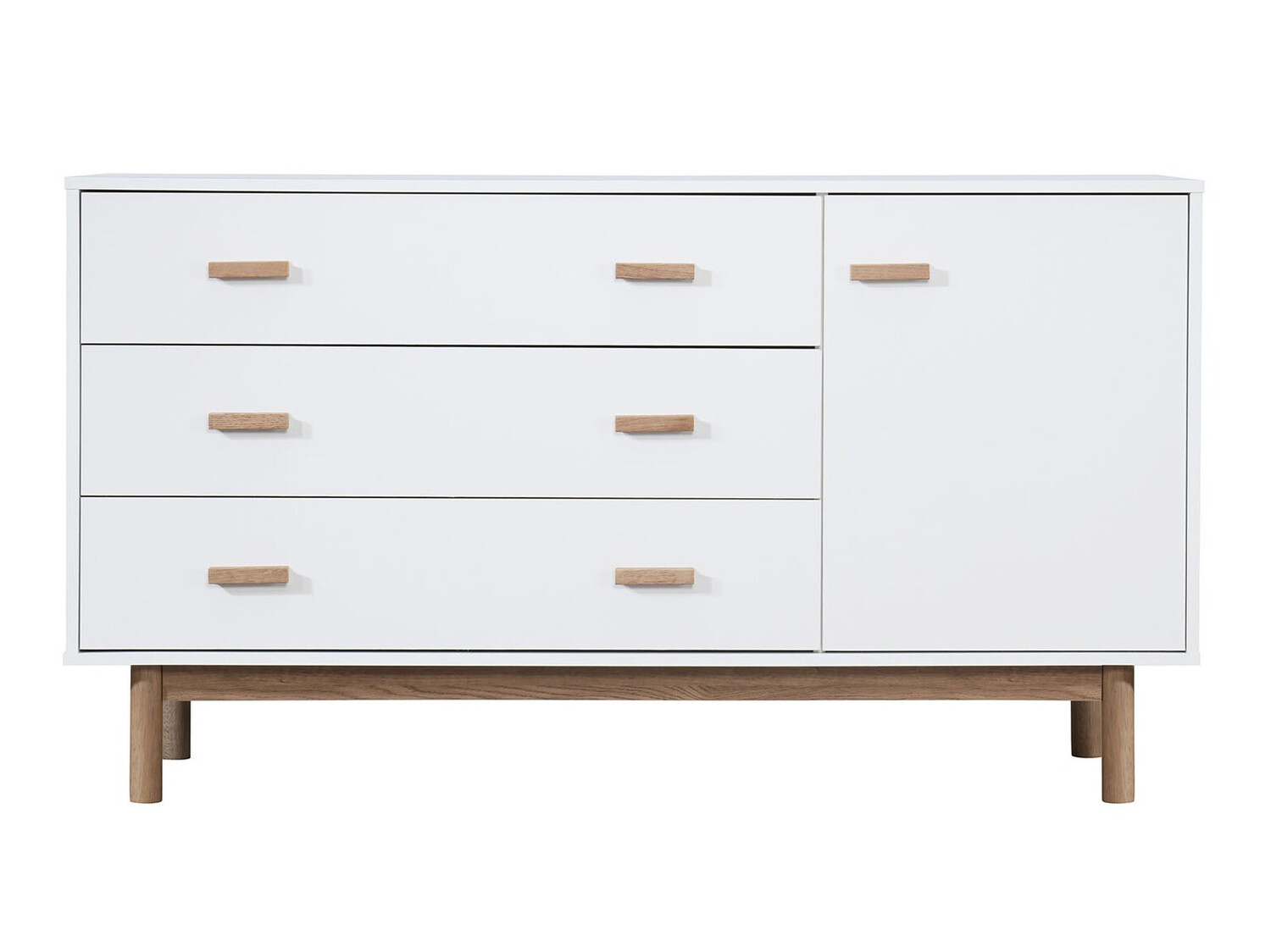 Komoda Nolcalu 100 (Bela + Hrast)