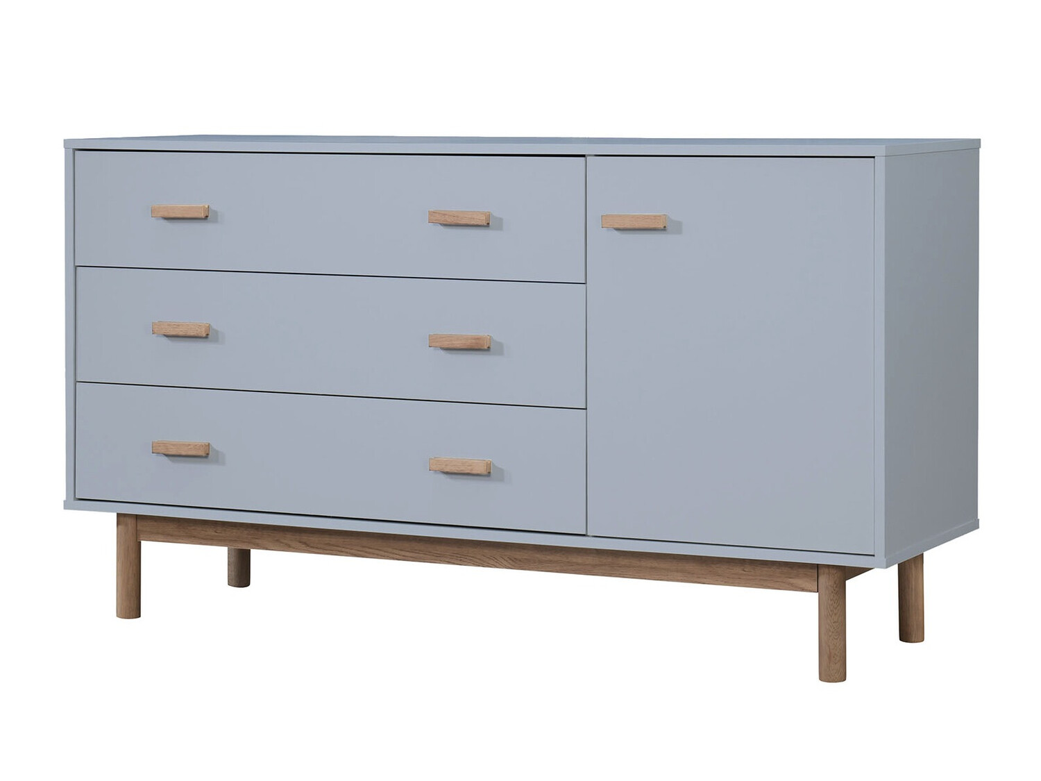 Komoda Nolcalu 100 (Siva + Hrast)