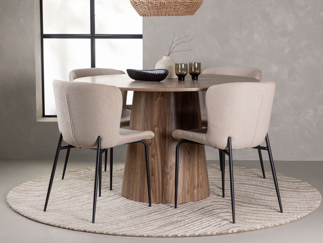 Jedilniški komplet Dallas 4257 (Rjava)