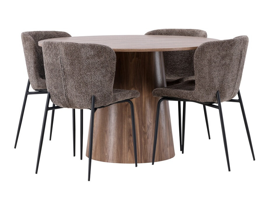 Jedilniški komplet Dallas 4257 (Rjava)