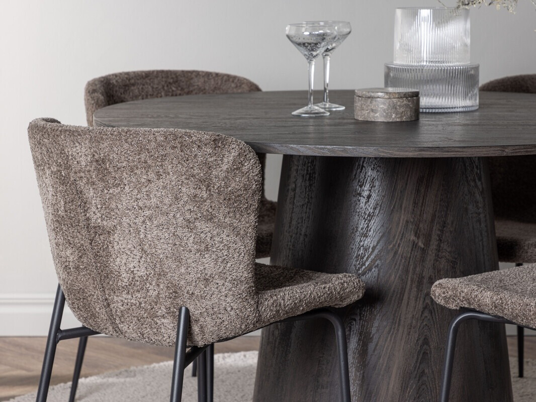 Jedilniški komplet Dallas 4257 (Temno rjava)