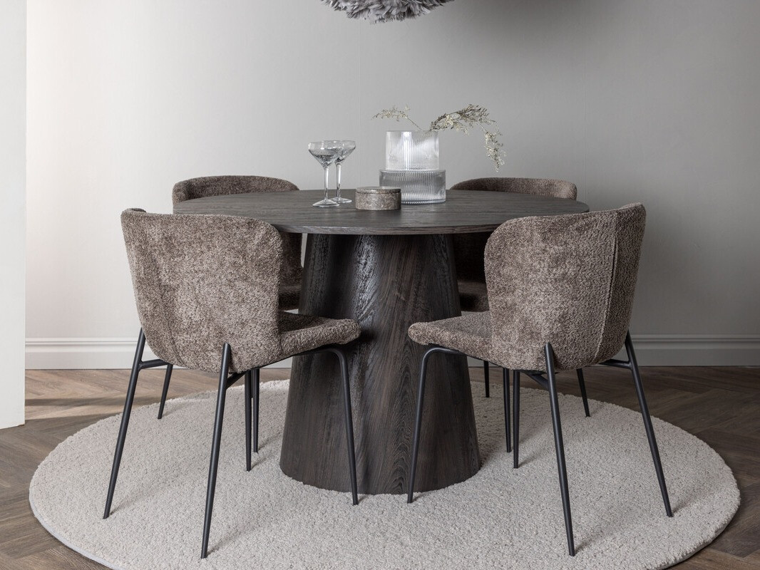 Jedilniški komplet Dallas 4257 (Temno rjava)