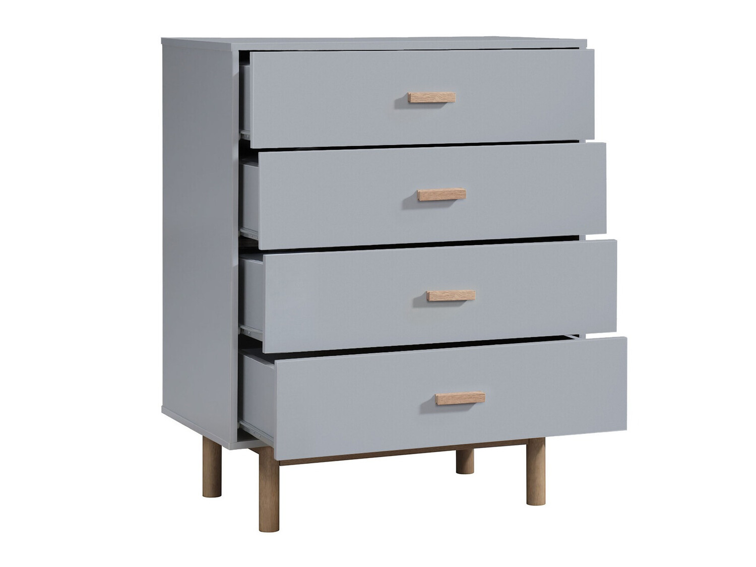 Komoda Nolcalu 103 (Siva + Hrast)