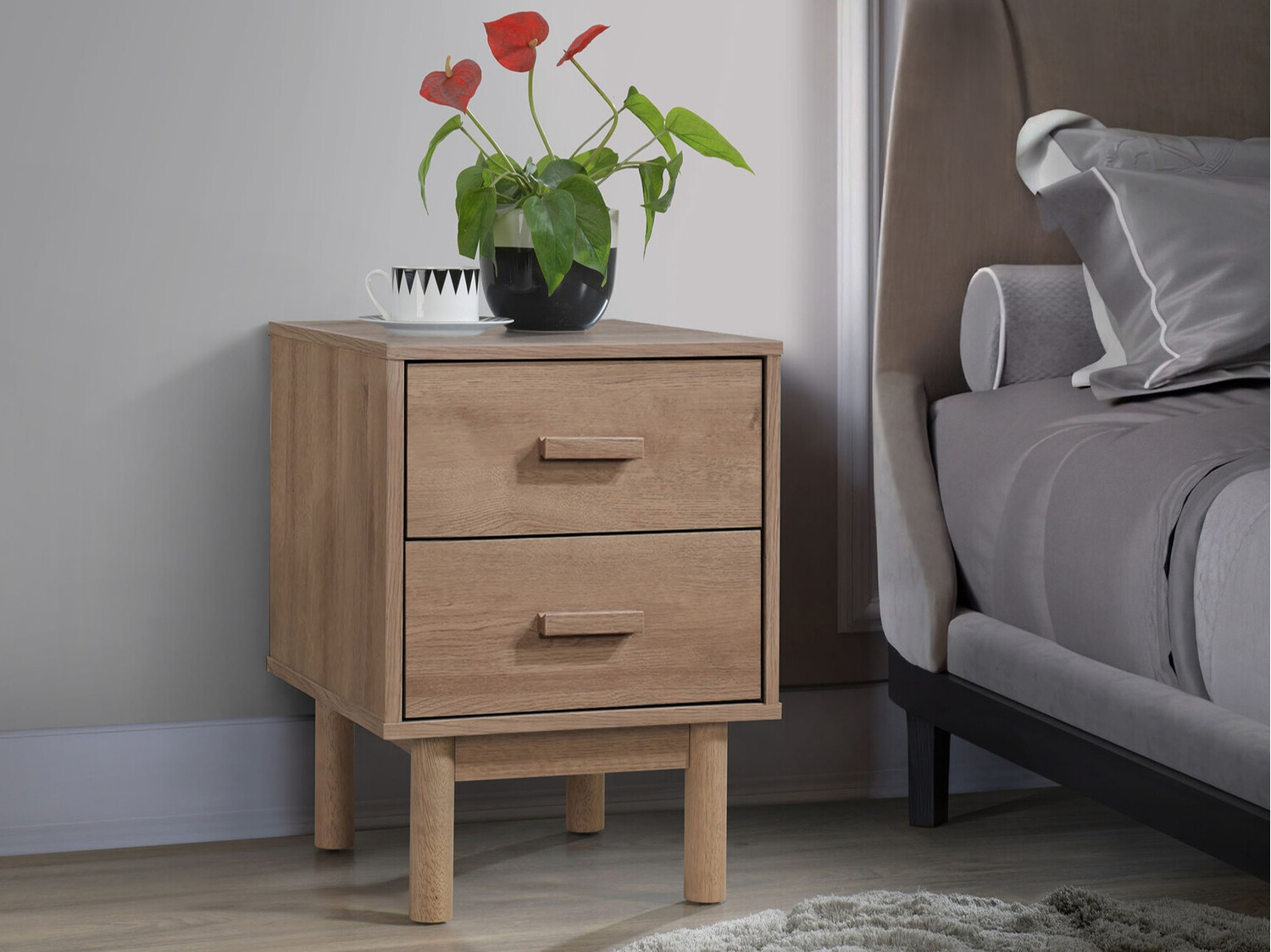 Nočna omarica Nolcalu 102 (Hrast)