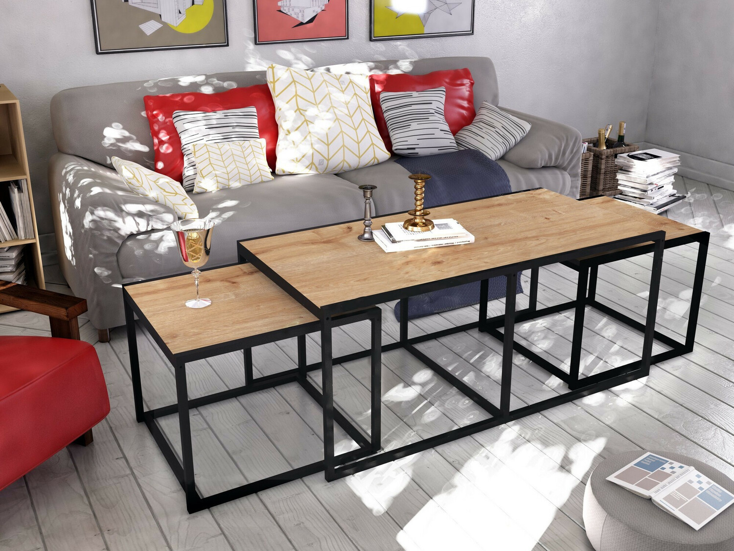 Komplet klubskih mizic Kailua 1434