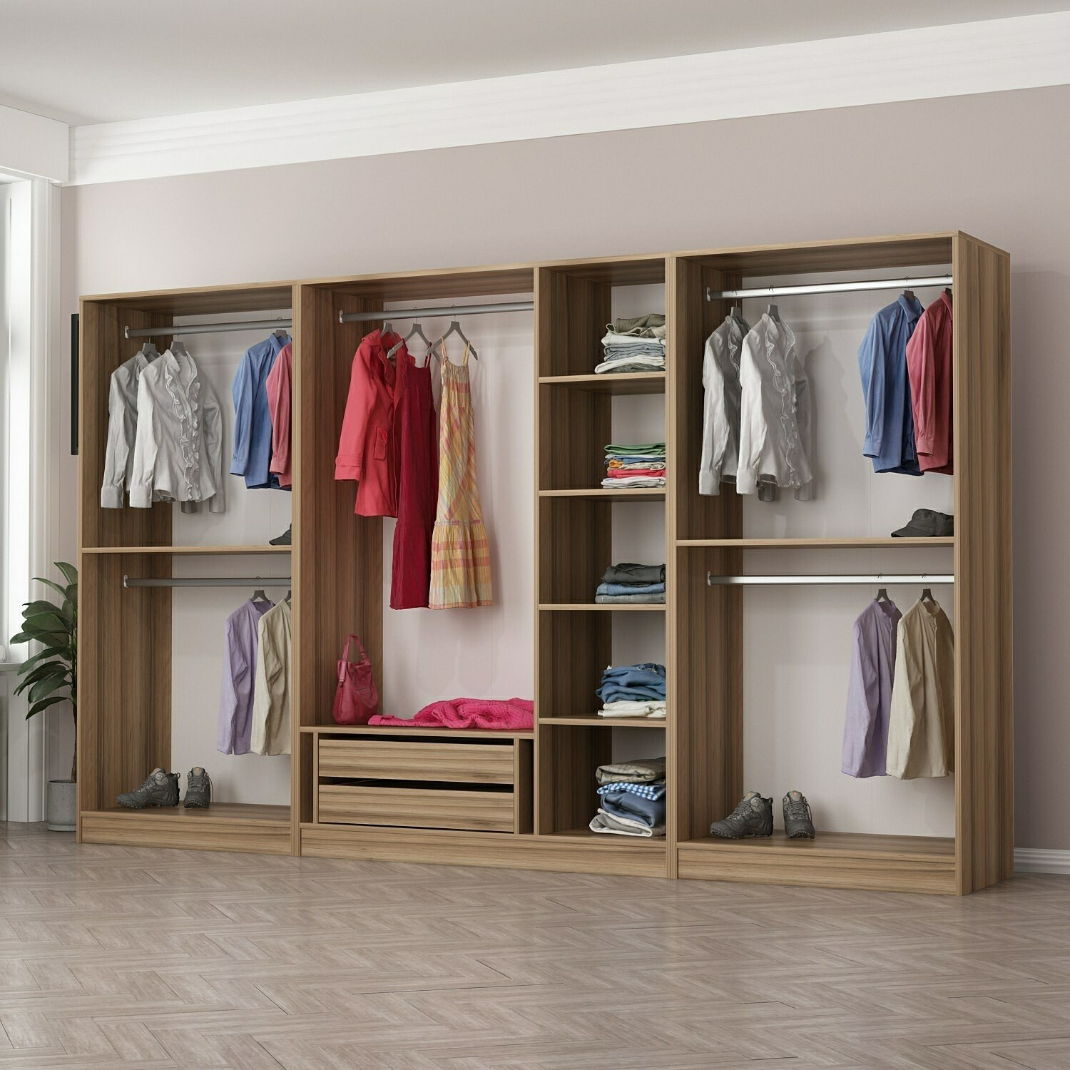 Garderobna omara Kailua L162 (Hrast)