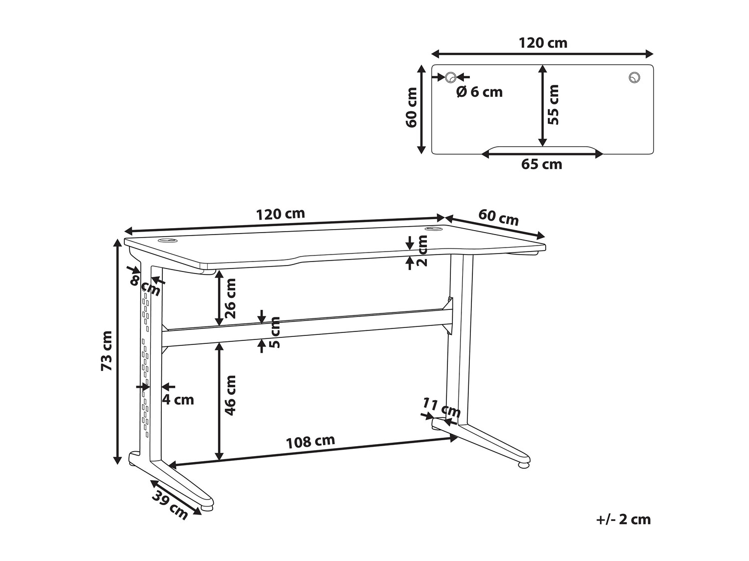 Gaming miza Berwyn 192