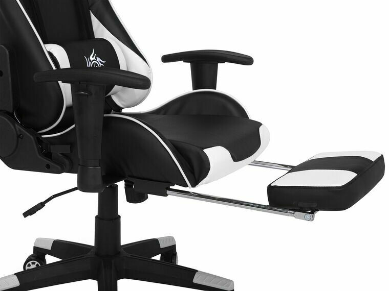Gaming stol Berwyn 183 (Bela + Črna)
