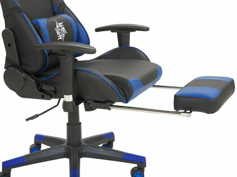 Gaming stol Berwyn 183 (Črna + Modra)