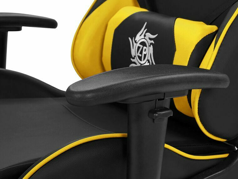 Gaming stol Berwyn 183 (Črna + Rumena)