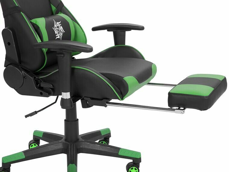 Gaming stol Berwyn 183 (Črna + Zelena)