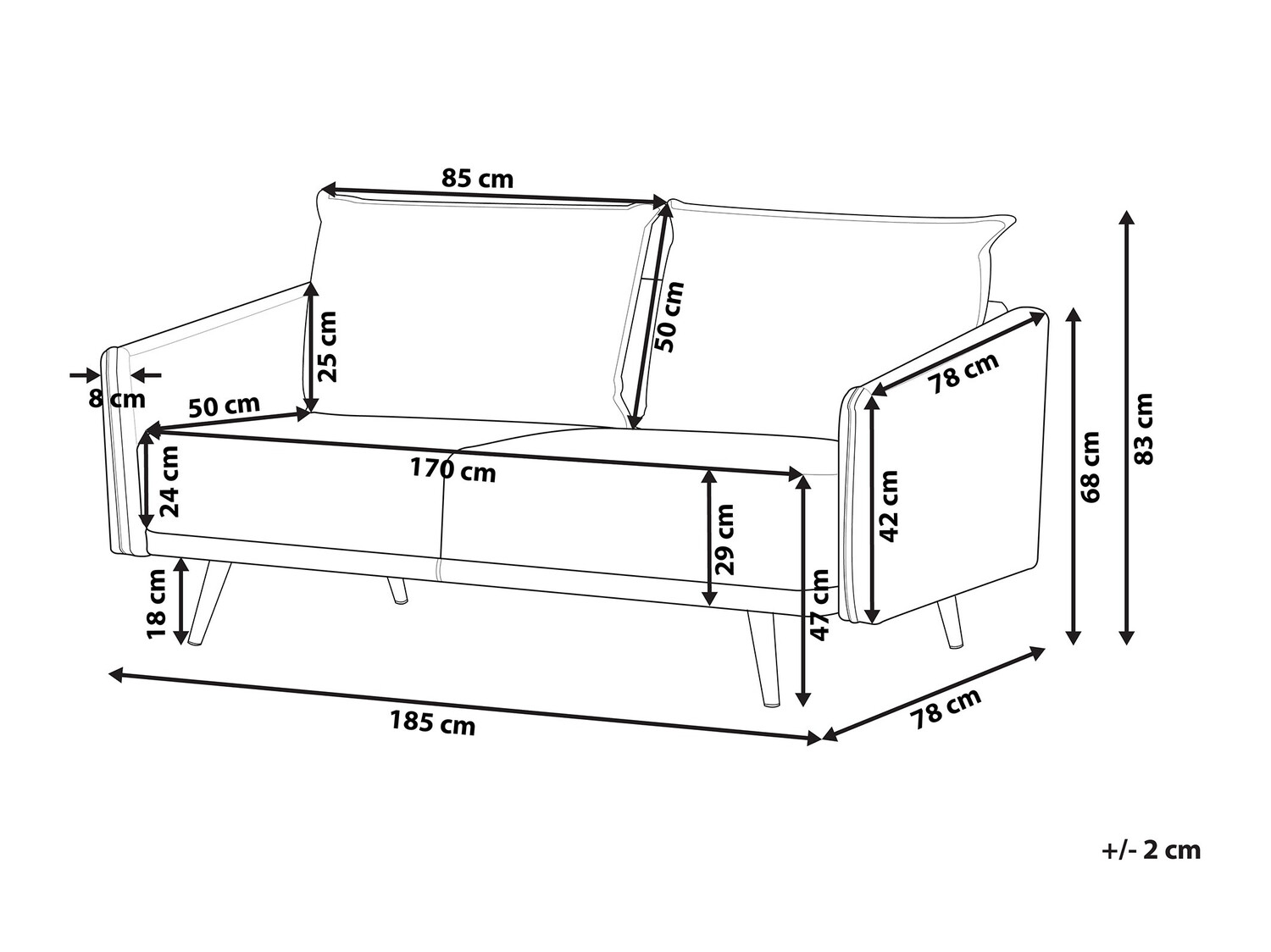 Kavč Berwyn 202 (Siva + Zlata)