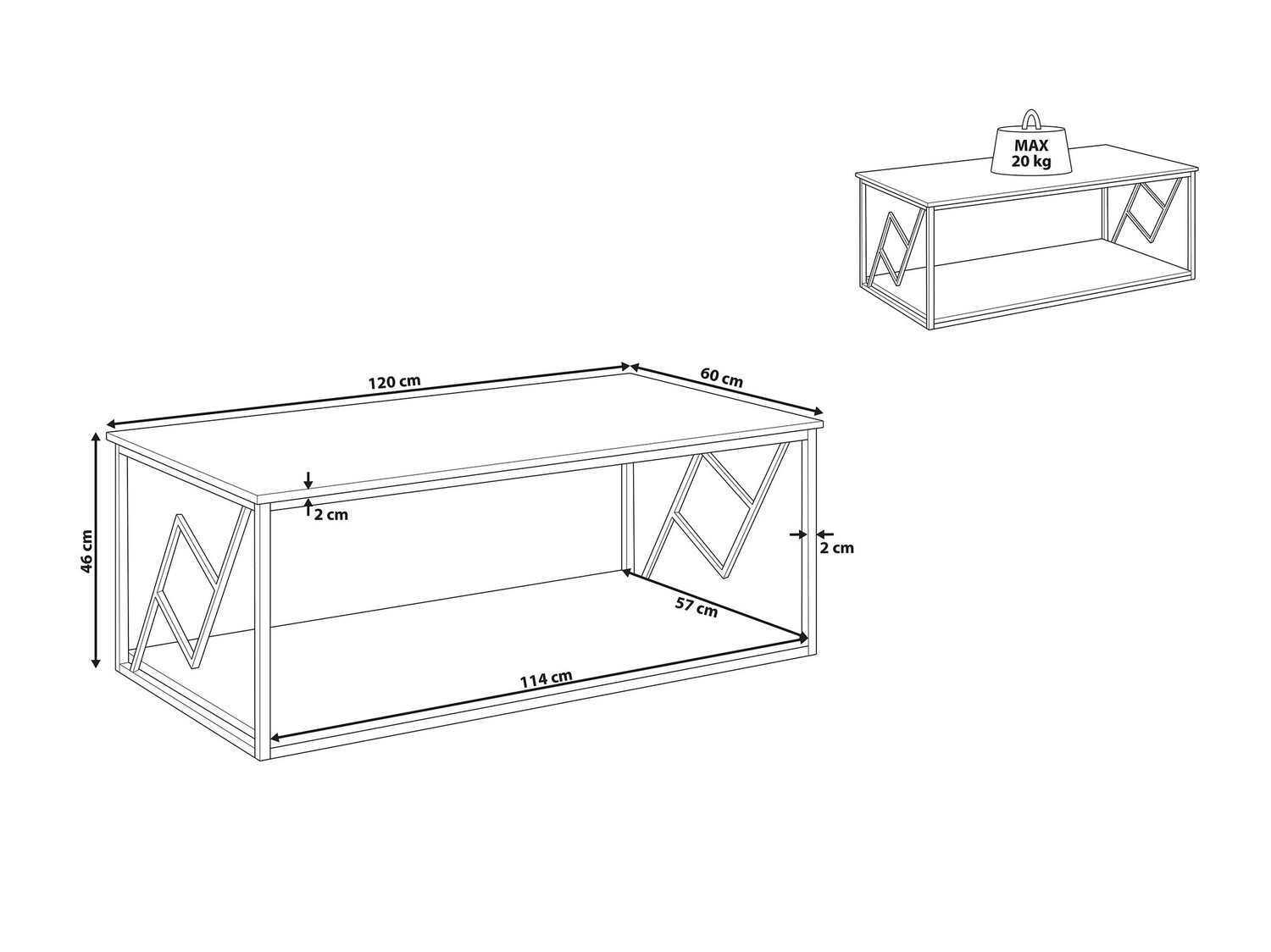 Klubska mizica Mirlevi 104