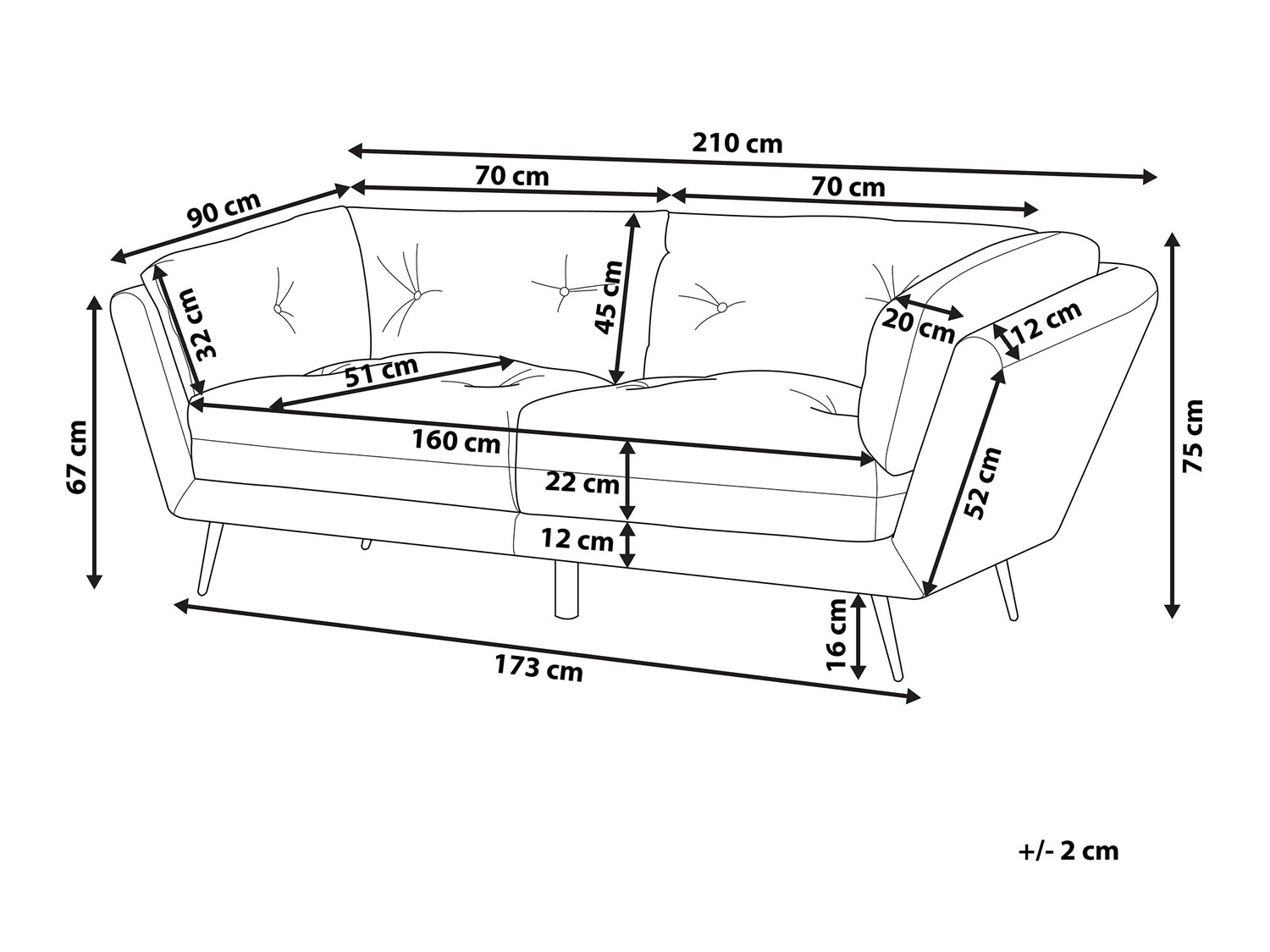Kavč Berwyn 212 (Bordeaux)