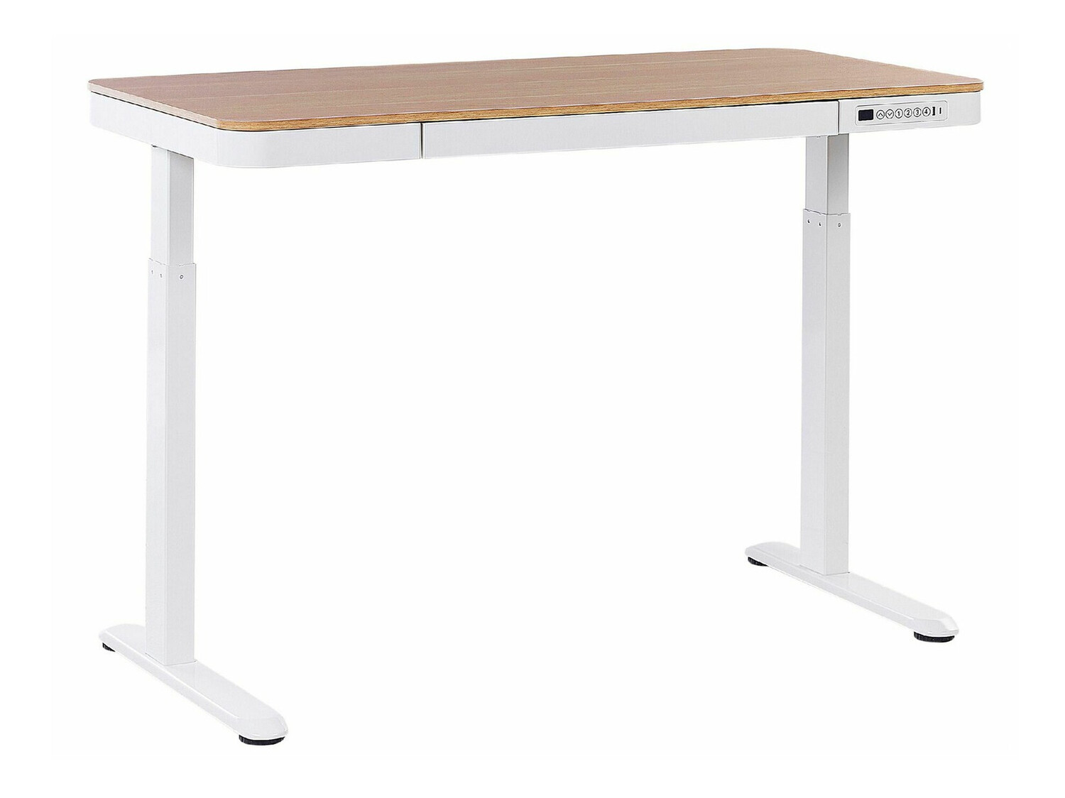 Dvižna pisalna miza Berwyn 224 (Bela + Svetel les)