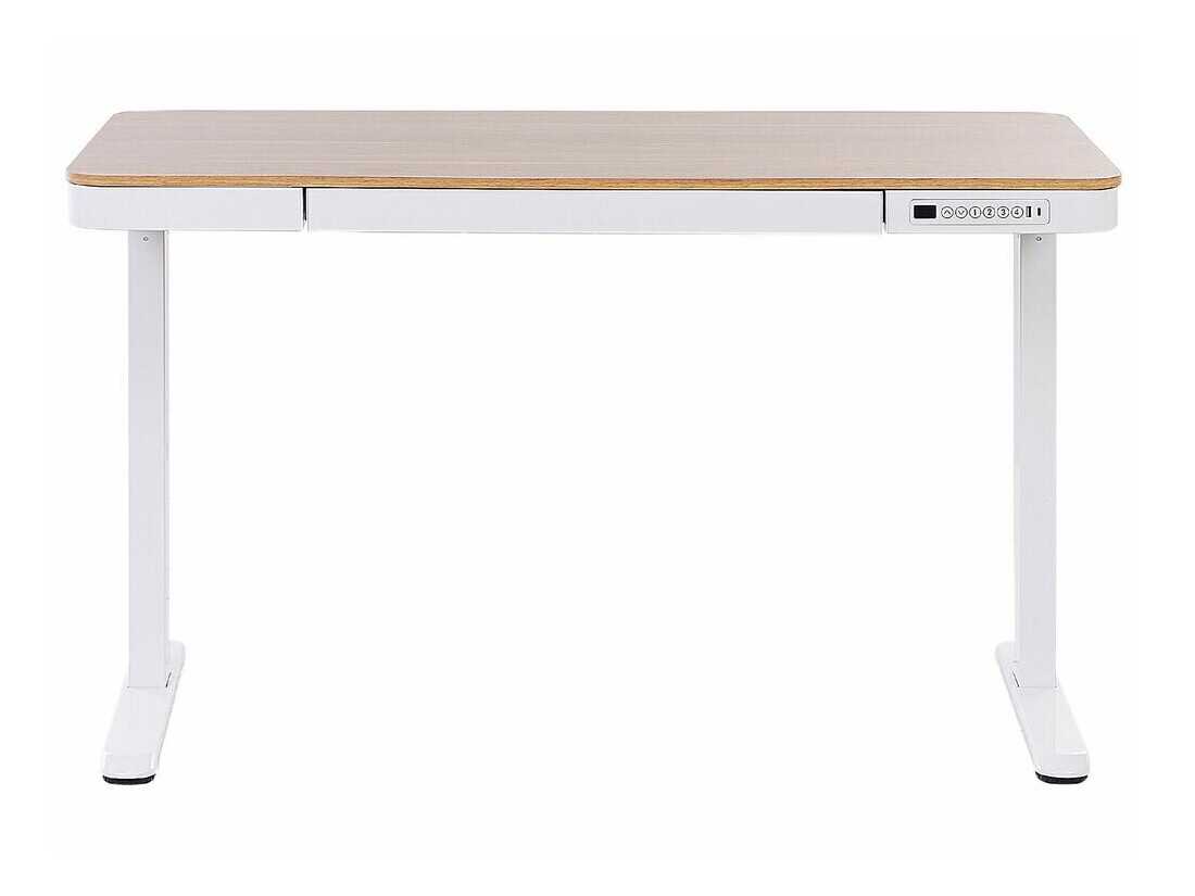 Dvižna pisalna miza Berwyn 224 (Bela + Svetel les)
