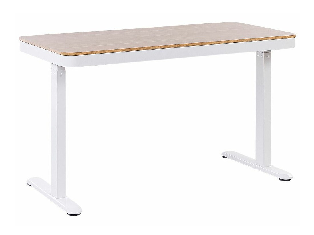 Dvižna pisalna miza Berwyn 224 (Bela + Svetel les)