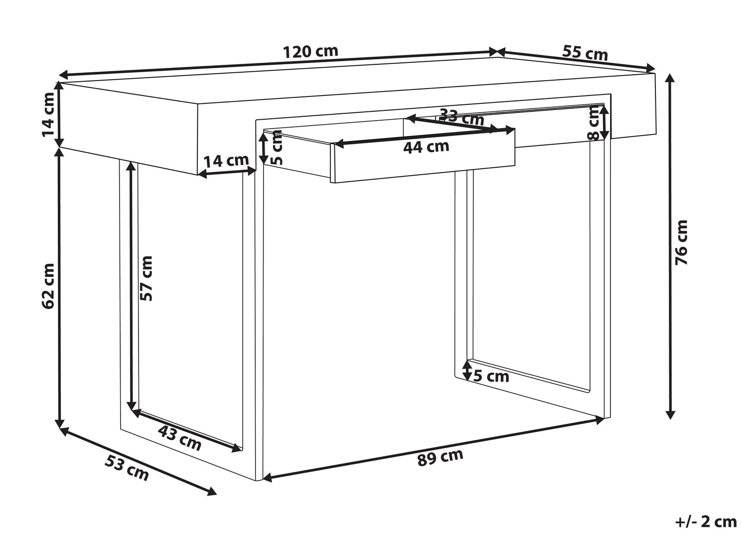 Pisalna miza Berwyn 231