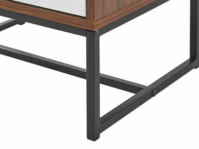 Komoda Fiotivu 103 (Bela + Črna + Temen les)