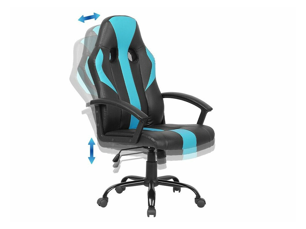 Gaming stol Berwyn 316 (Črna + Modra)