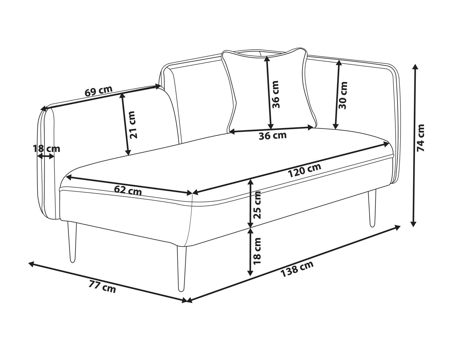 Počivalnik Berwyn 311 (Bež)