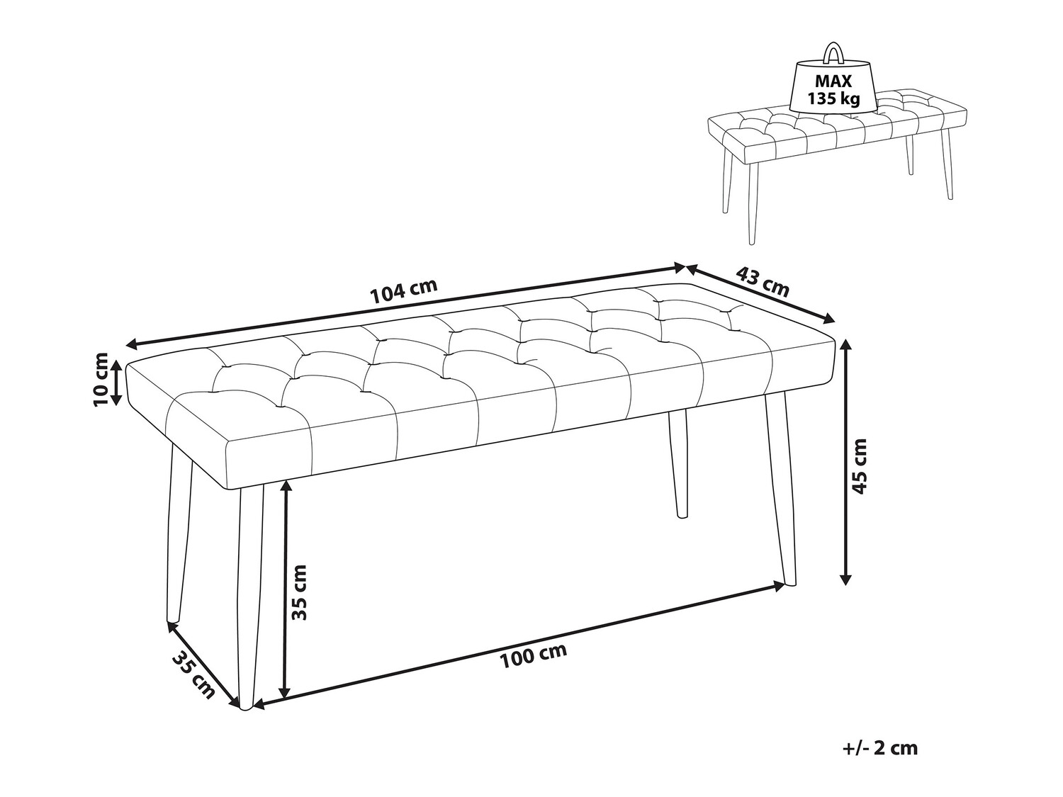 Klop z oblazinjenjem Berwyn 348 (Siva + Črna)