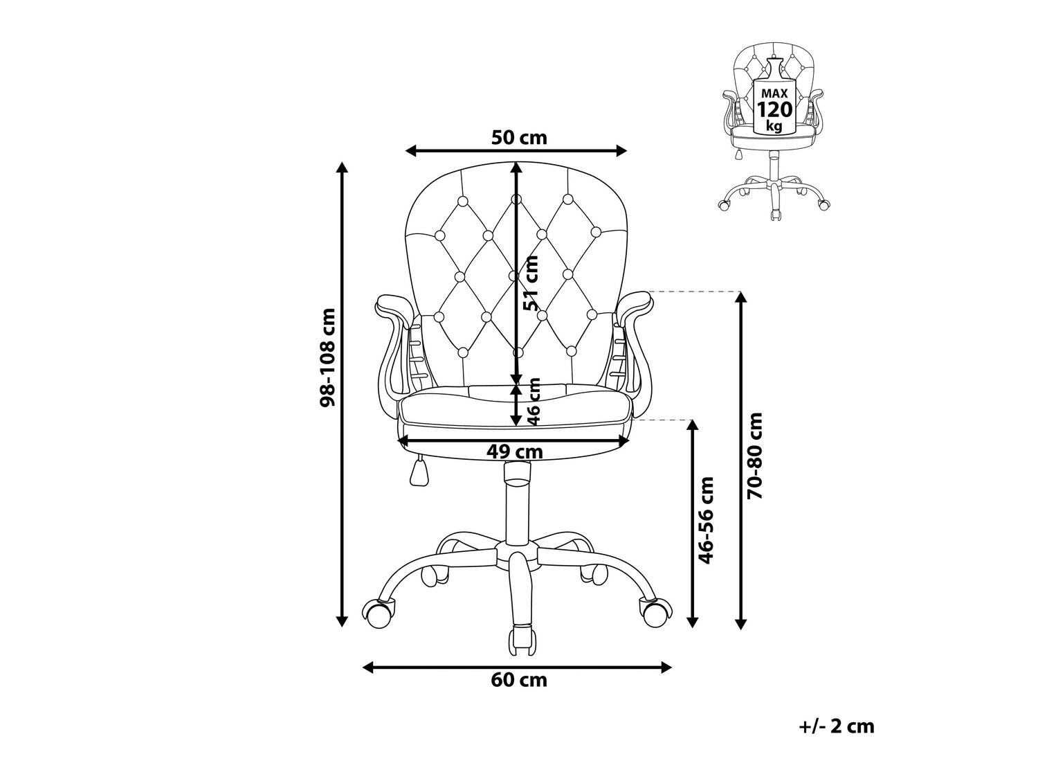 Pisarniški stol Berwyn 335 (Roza)