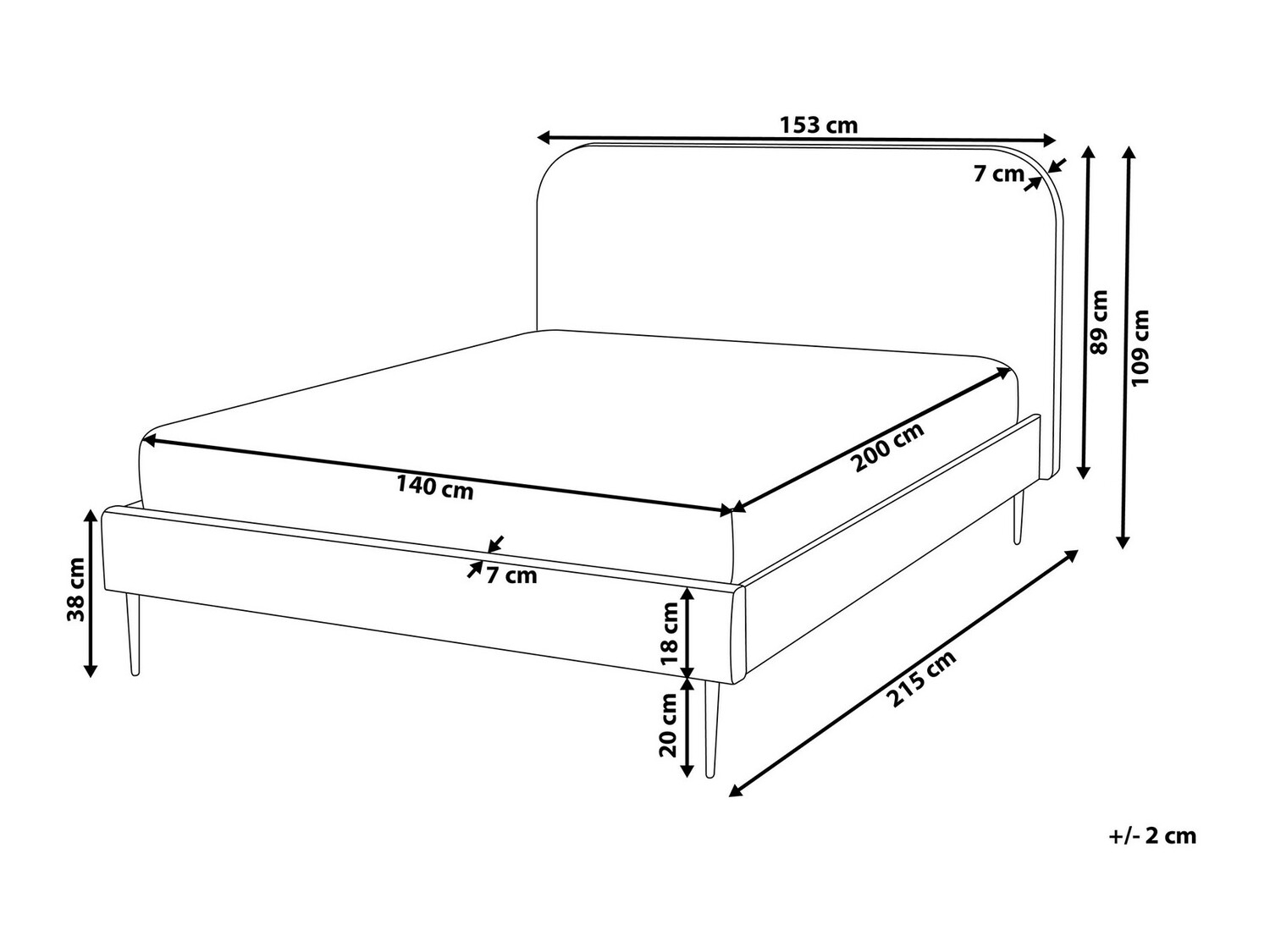 Postelja Berwyn 328 (Siva + Zlata)