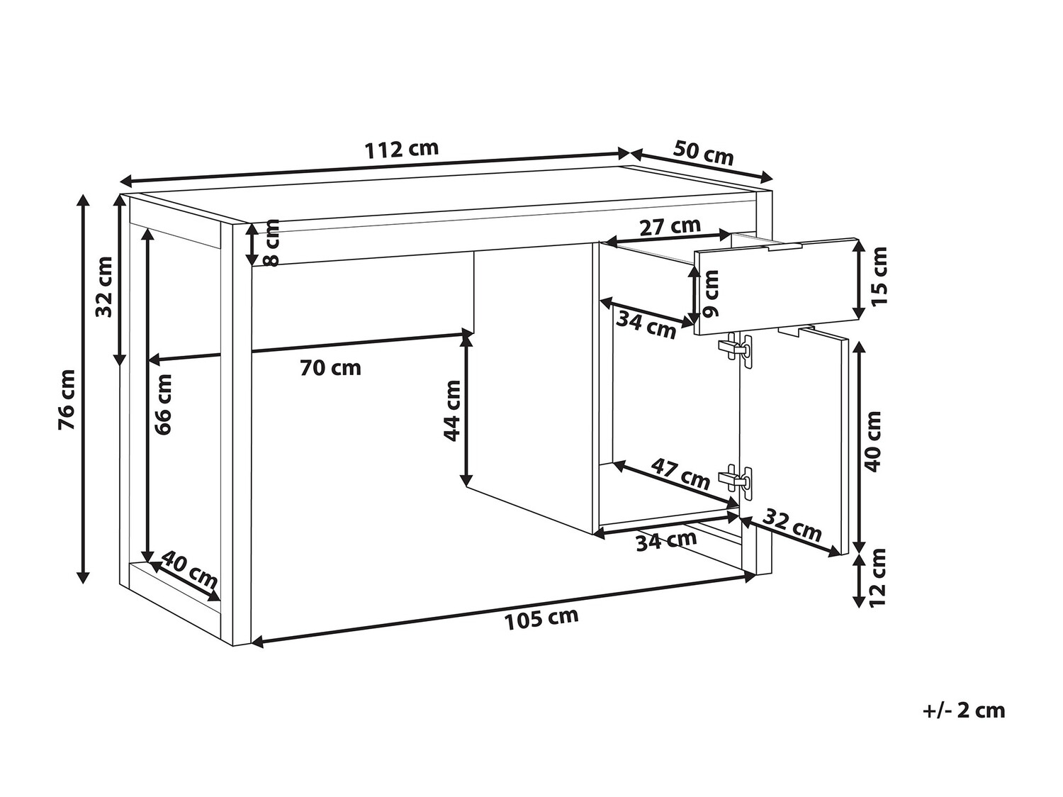 Pisalna miza Berwyn 386