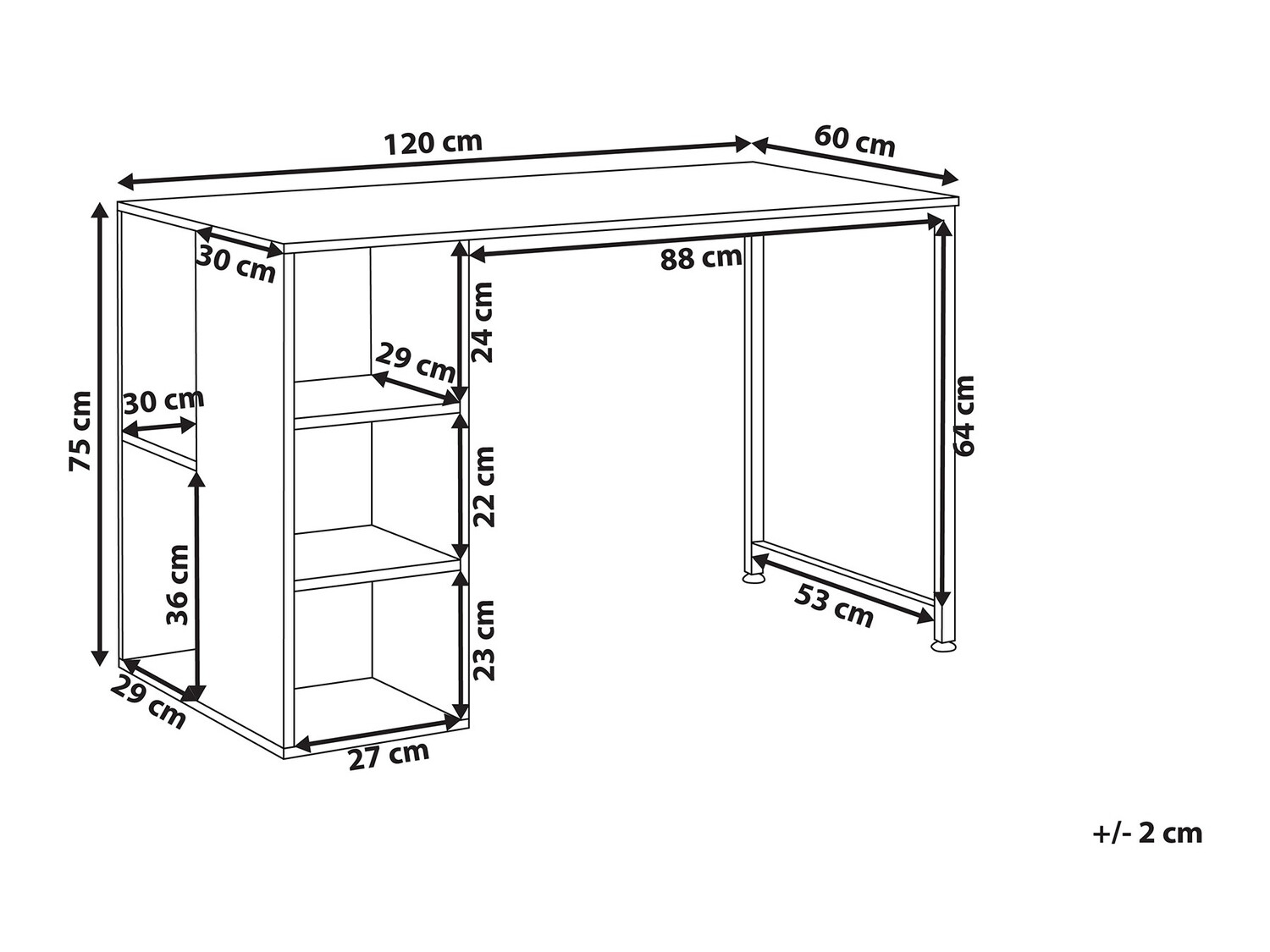 Pisalna miza Berwyn 404