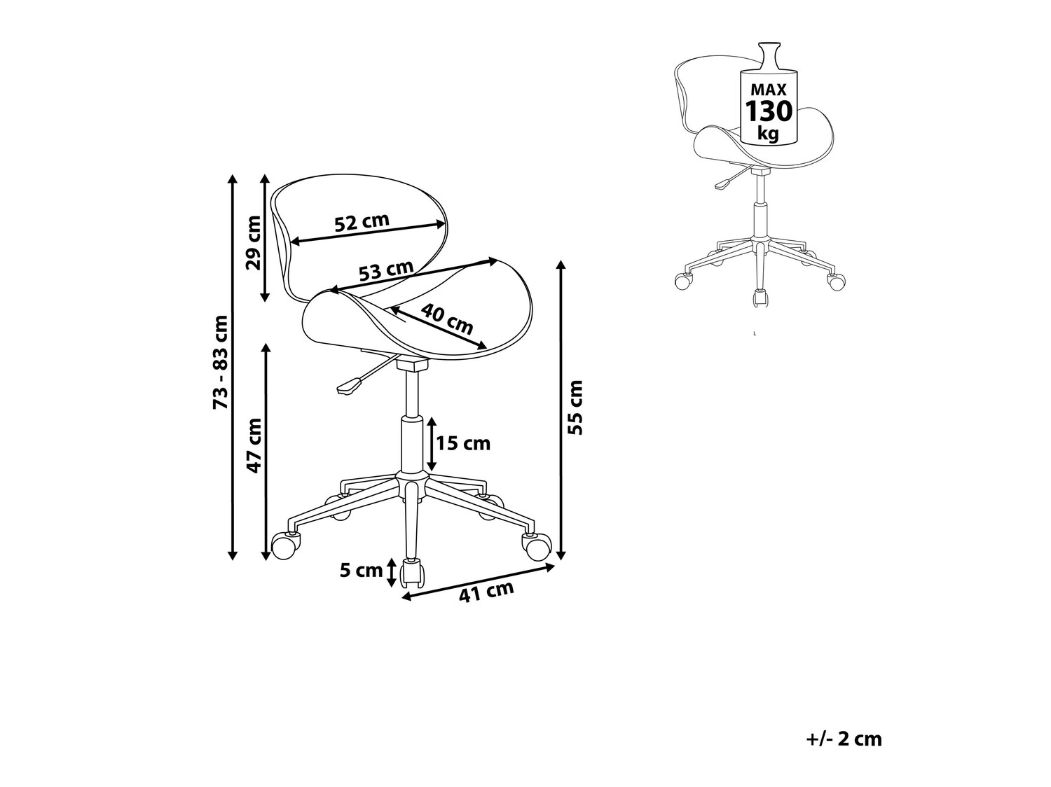 Pisarniški stol Berwyn 409 (Bela + Temen les)