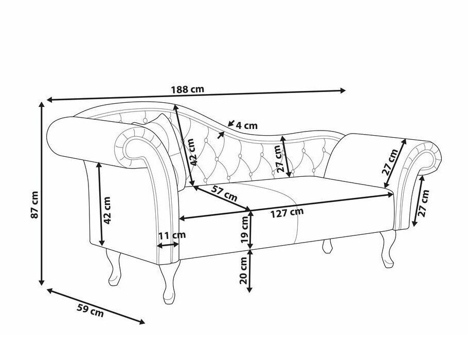 Počivalnik Berwyn 420 (Temno zelena)