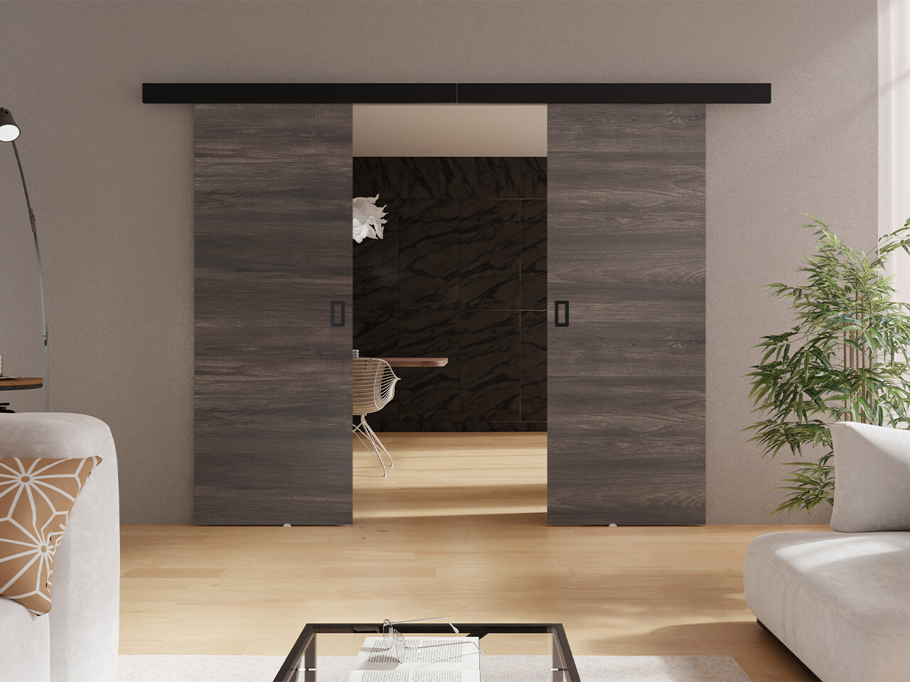 Drsna vrata Dover 199 (Temni jasen)