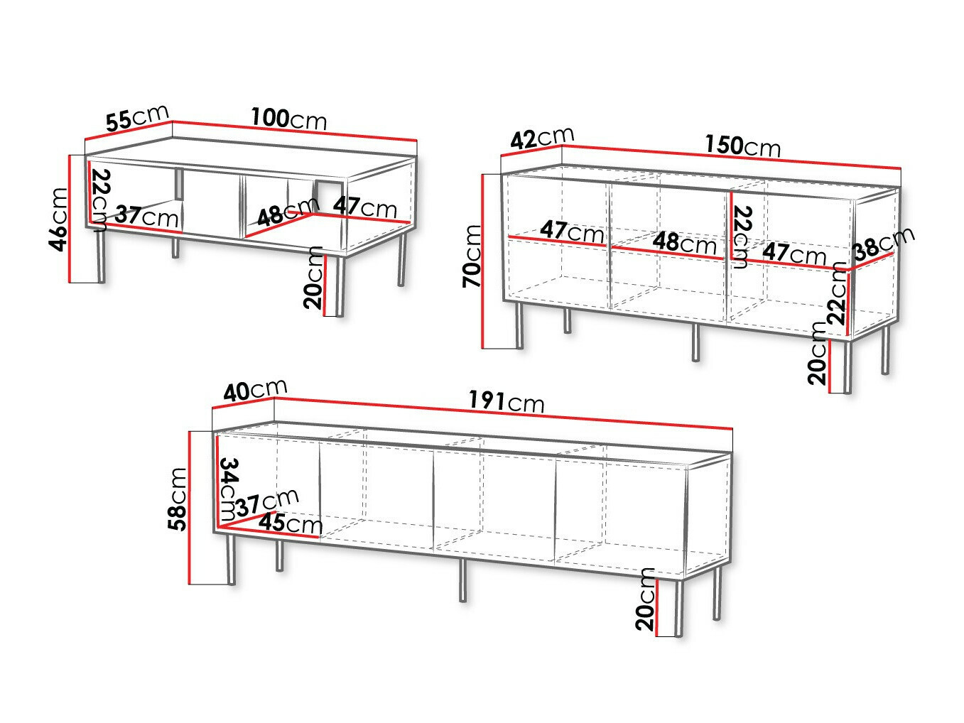 Komplet za dnevno sobo Venophu 104