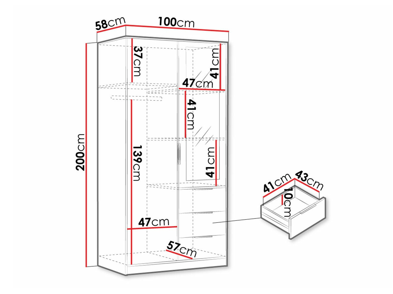 Garderobna omara Ophdome 103