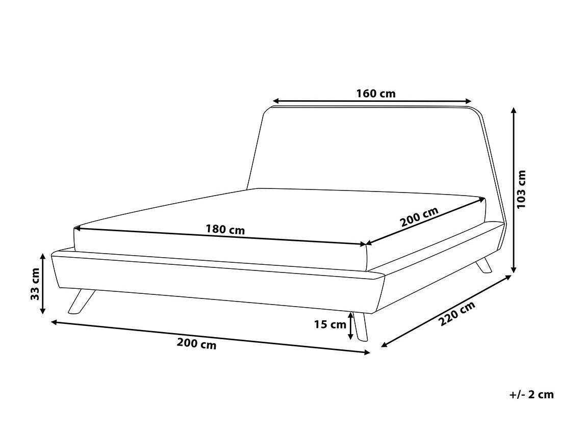 Postelja Berwyn 462 (Črna)