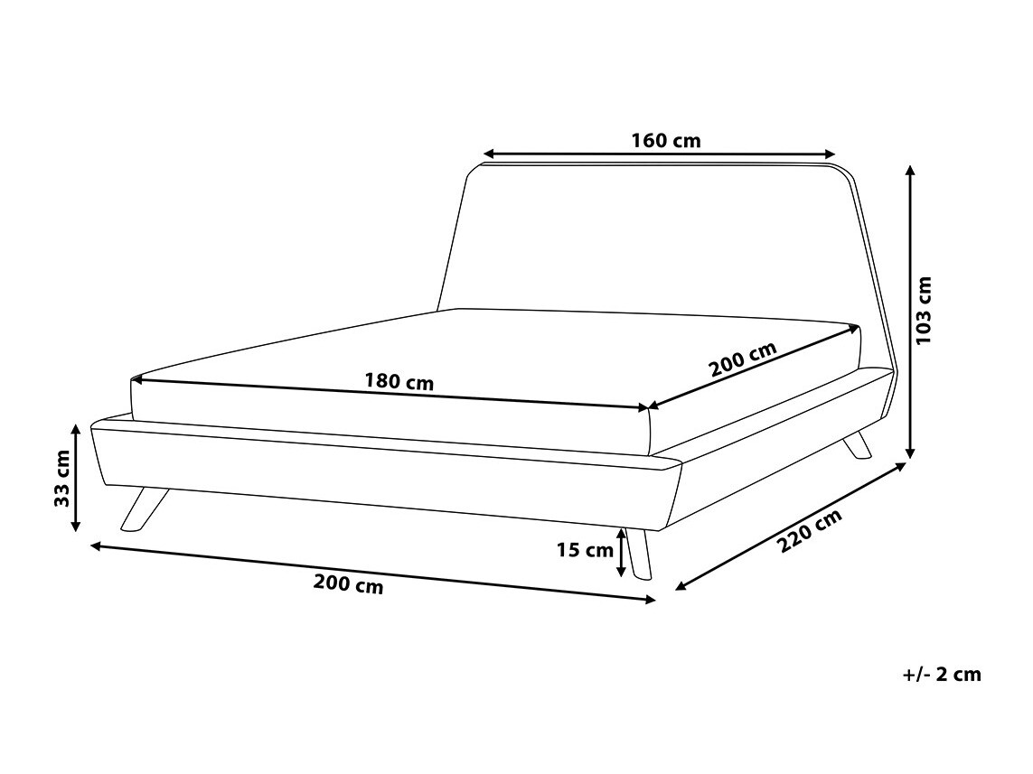 Postelja Berwyn 462 (Siva)