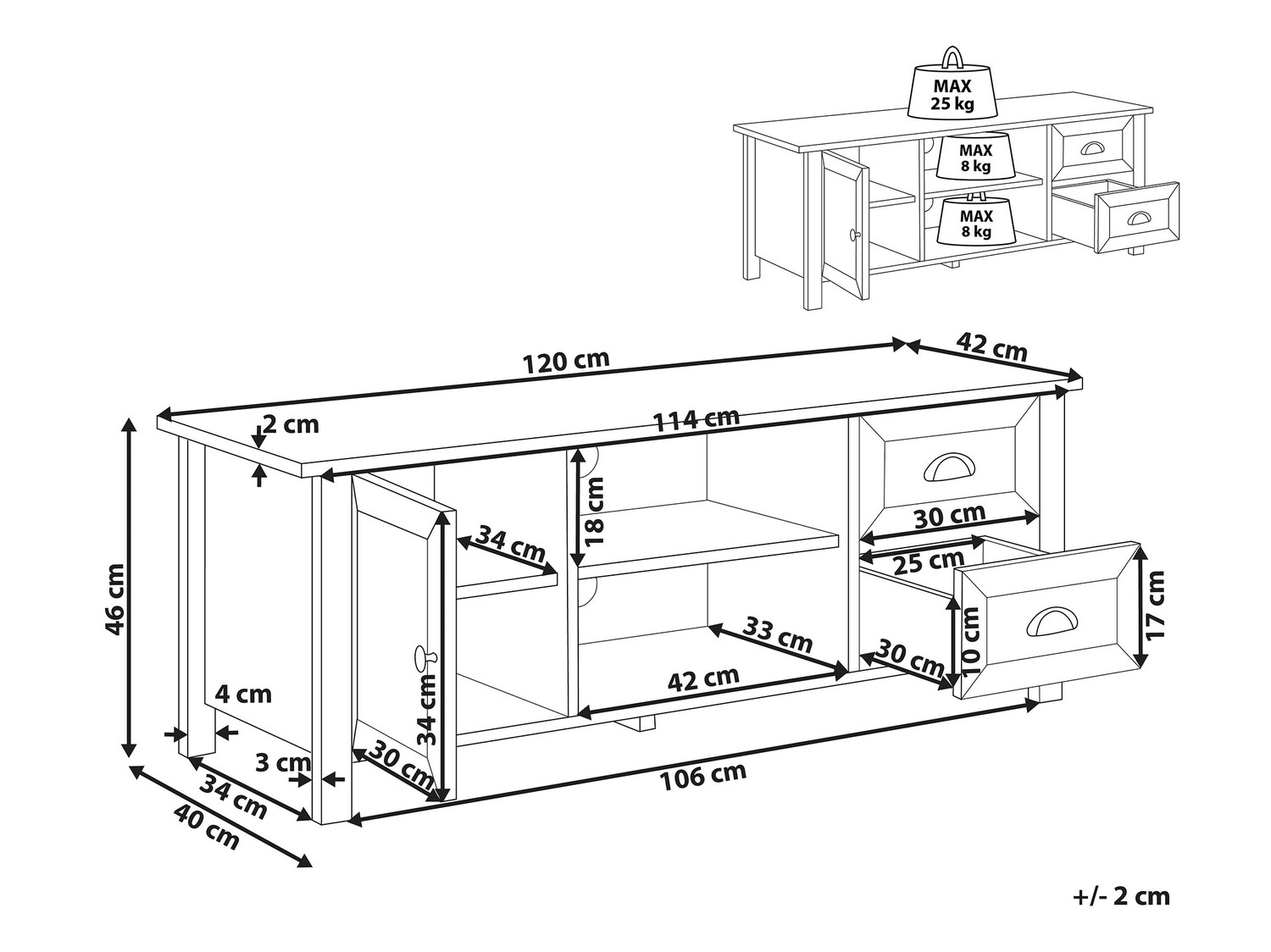 TV-omarica Berwyn 495 (Bela)