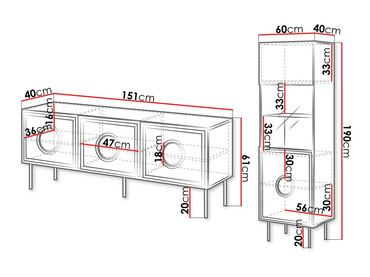 Komplet za dnevno sobo Domromi 105