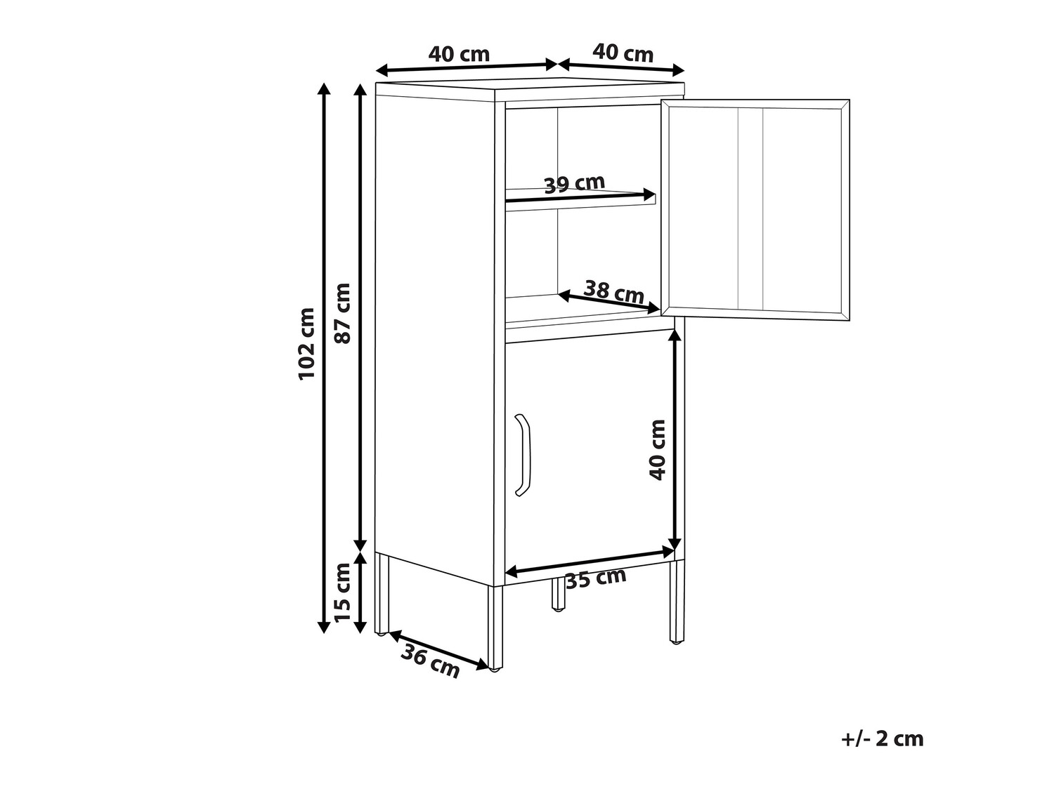 Omarica Sovelu 101 (Črna)