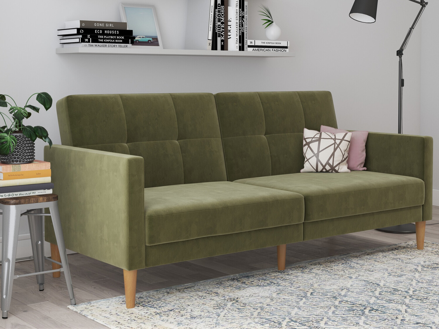 Raztegljiv kavč Denton 1178 (Kaki)