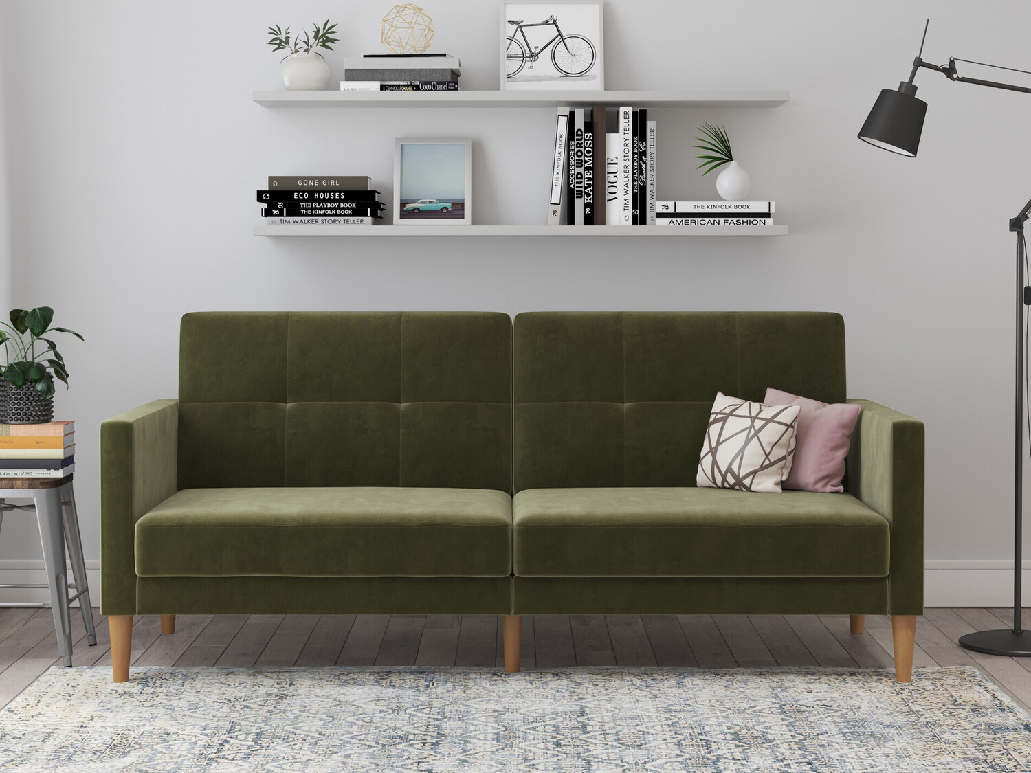 Raztegljiv kavč Denton 1178 (Kaki)