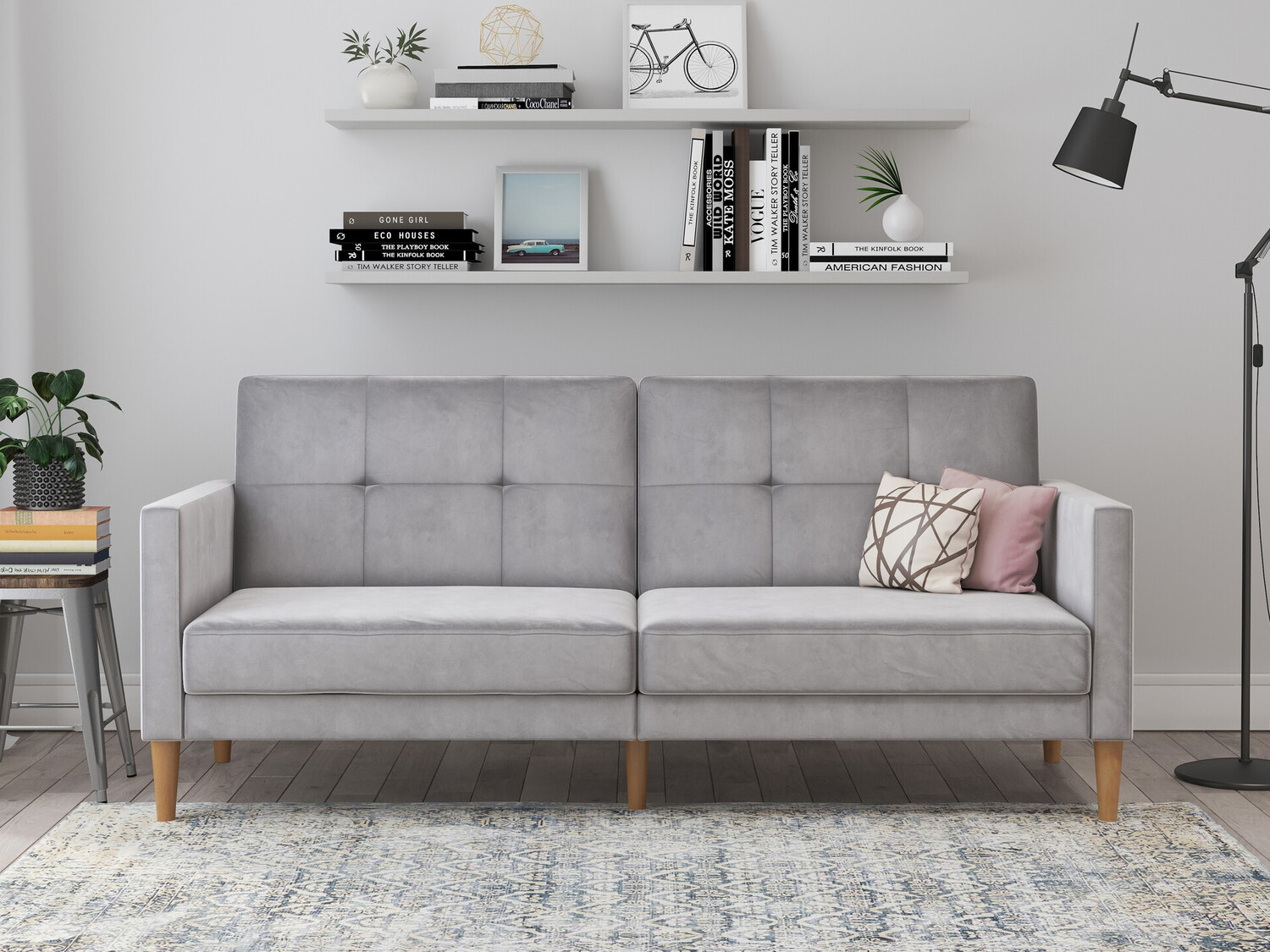 Raztegljiv kavč Denton 1178 (Svetlo siva)