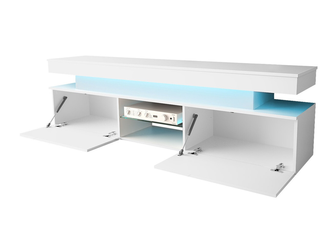 Komplet za dnevno sobo Monfero (Črna + Sijaj črna)