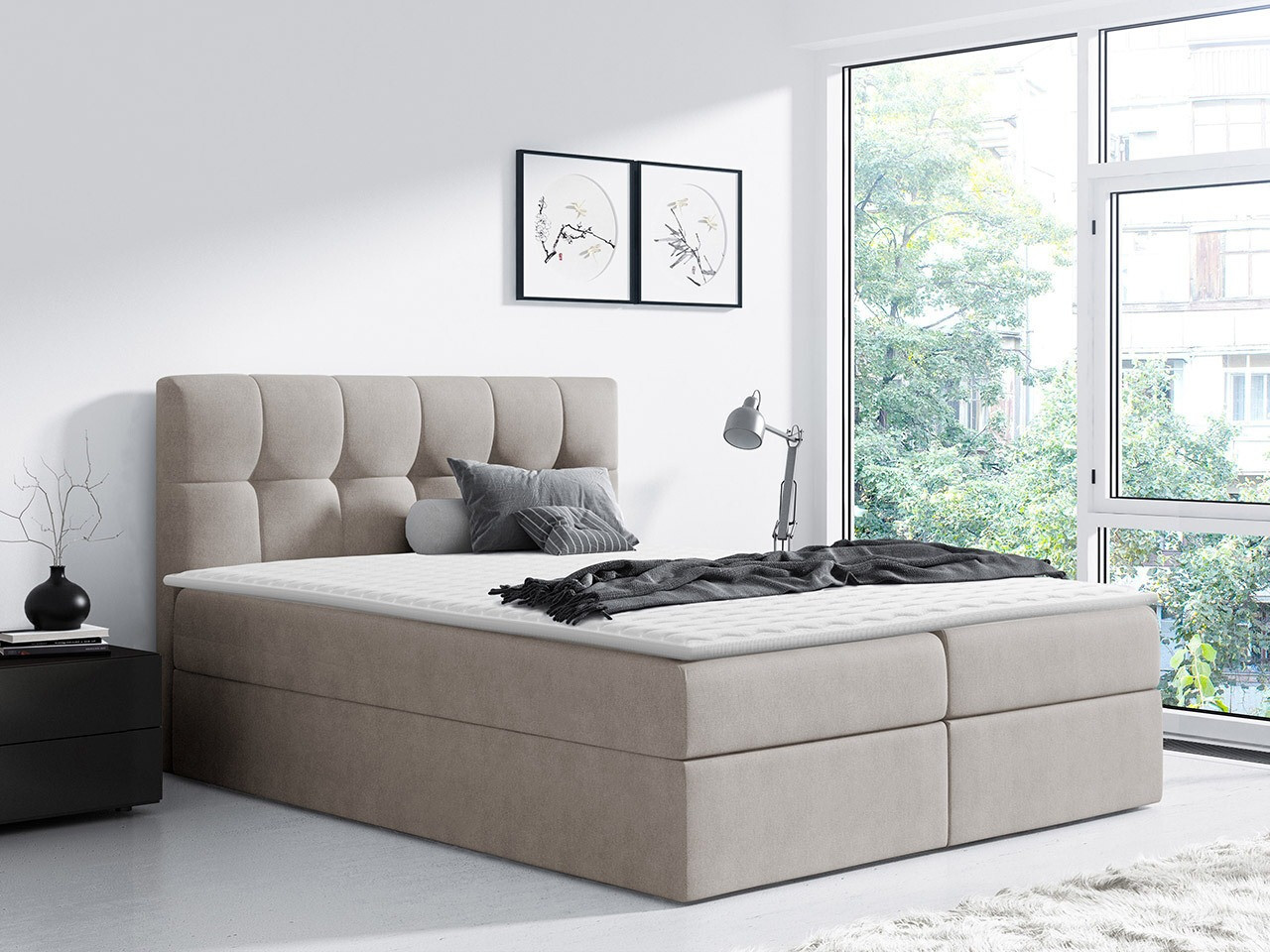 Boxspring postelja Aedes (Rico 1)