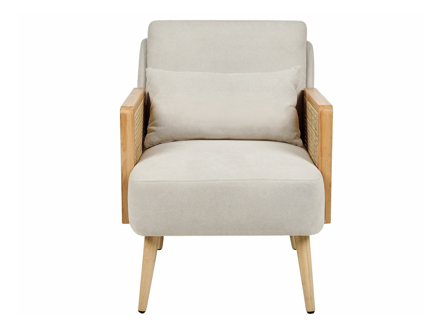 Fotelj Berwyn 2026 (Bež + Svetel les)