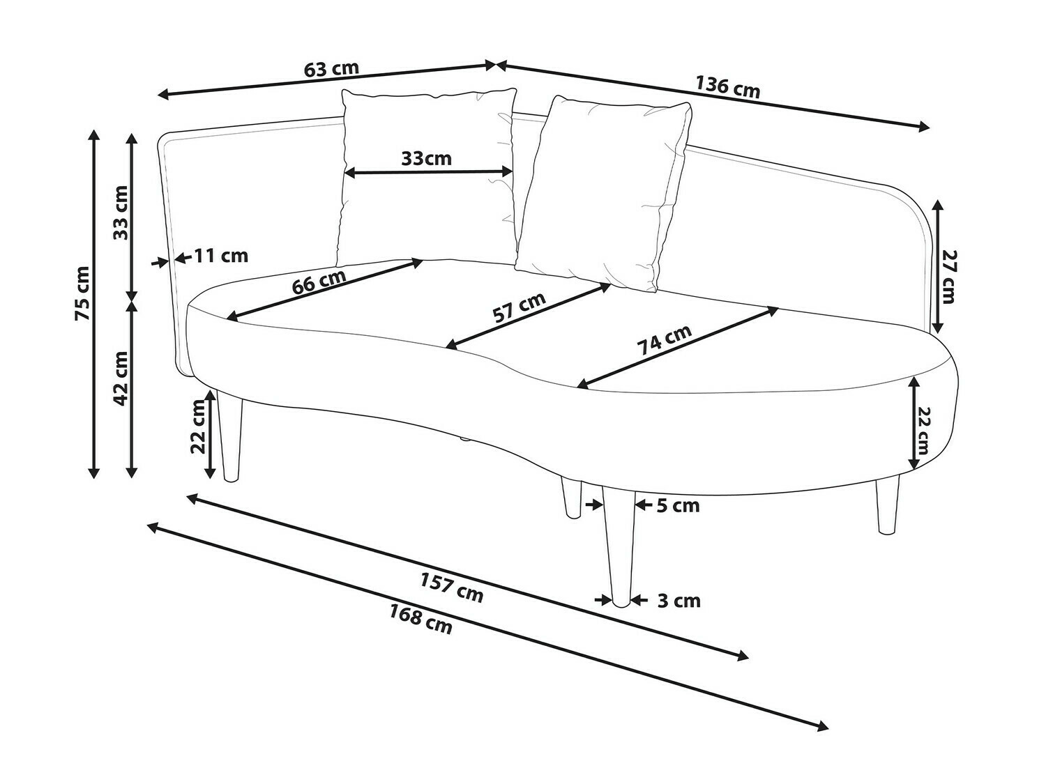 Počivalnik Berwyn 537 (Roza)