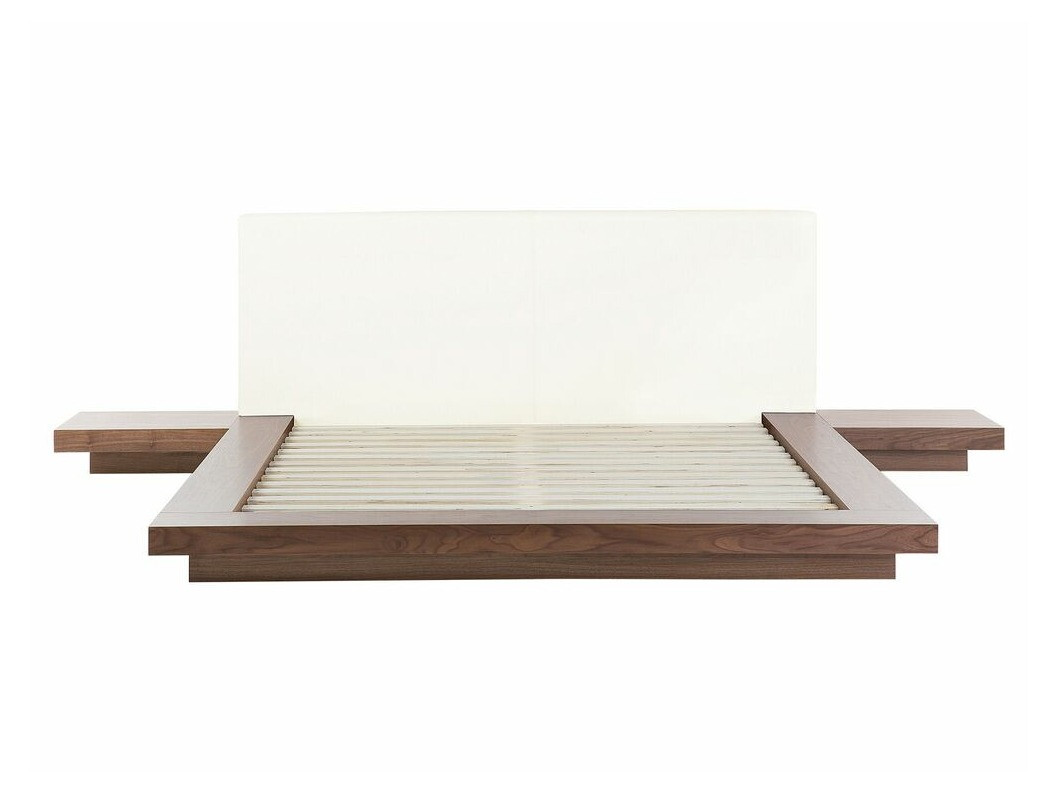 Postelja Berwyn 541 (Rjava) Z nočne omarice