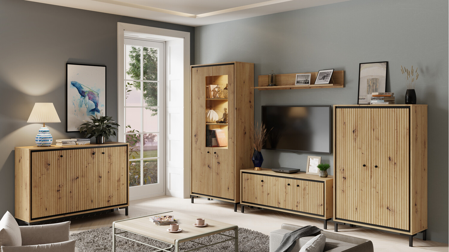 TV-omarica Reno J104 (Artisan hrast)